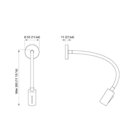 Quick Marine - Audrey LED Reading Light (Daylight/Red, 10/30V, Toba, Chromed) (FASP1184TVCEA00) — Quality Boat Parts