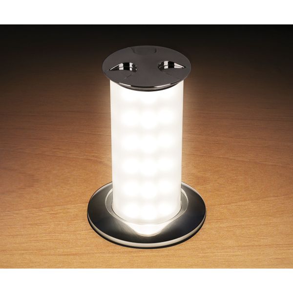 Quick Marine - Secret Light 6W LED Retractable Lamp (Daylight, 10/30V, Satin) (FASP1572S11CD00) — Quality Boat Parts