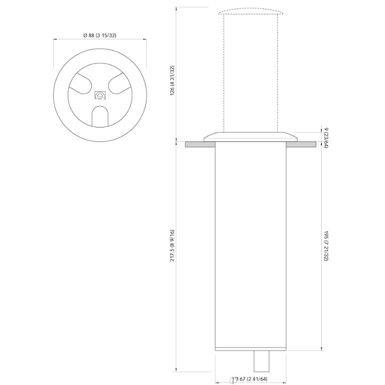 Quick Marine - Secret Light 6W LED Retractable Lamp (Daylight, 10/30V, Satin) (FASP1572S11CD00) — Quality Boat Parts