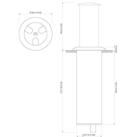 Quick Marine - Secret Light 6W LED Retractable Lamp (Daylight, 10/30V, Stainless Steel) (FASP1572X11CD00) — Quality Boat Parts