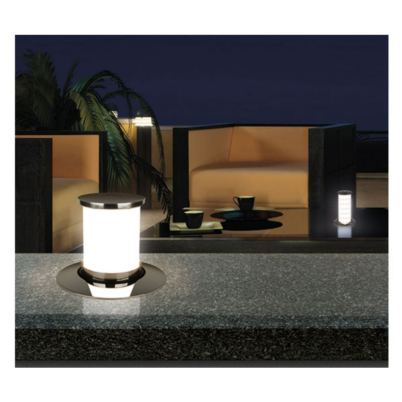 Quick Marine - Secret Light L 6W - LED Retractable Lamp 10-30V, Stainless Steel — Quality Boat Parts
