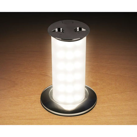 Quick Marine - Secret Light 6W LED Retractable Lamp (Warm White, 10/30V, Stainless Steel) (FASP4072X12CE00) — Quality Boat Parts