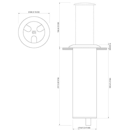 Quick Marine - Secret Light 6W LED Retractable Lamp (RGBW QCC, 24V, Stainless Steel) (FASP4072X18BD00) — Quality Boat Parts