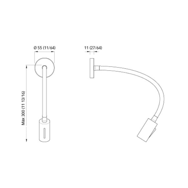 Quick Marine - Audrey Wall USB LED Reading Light Daylight — Quality Boat Parts