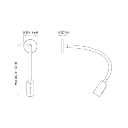 Quick Marine - Audrey Wall USB LED Reading Light Daylight — Quality Boat Parts