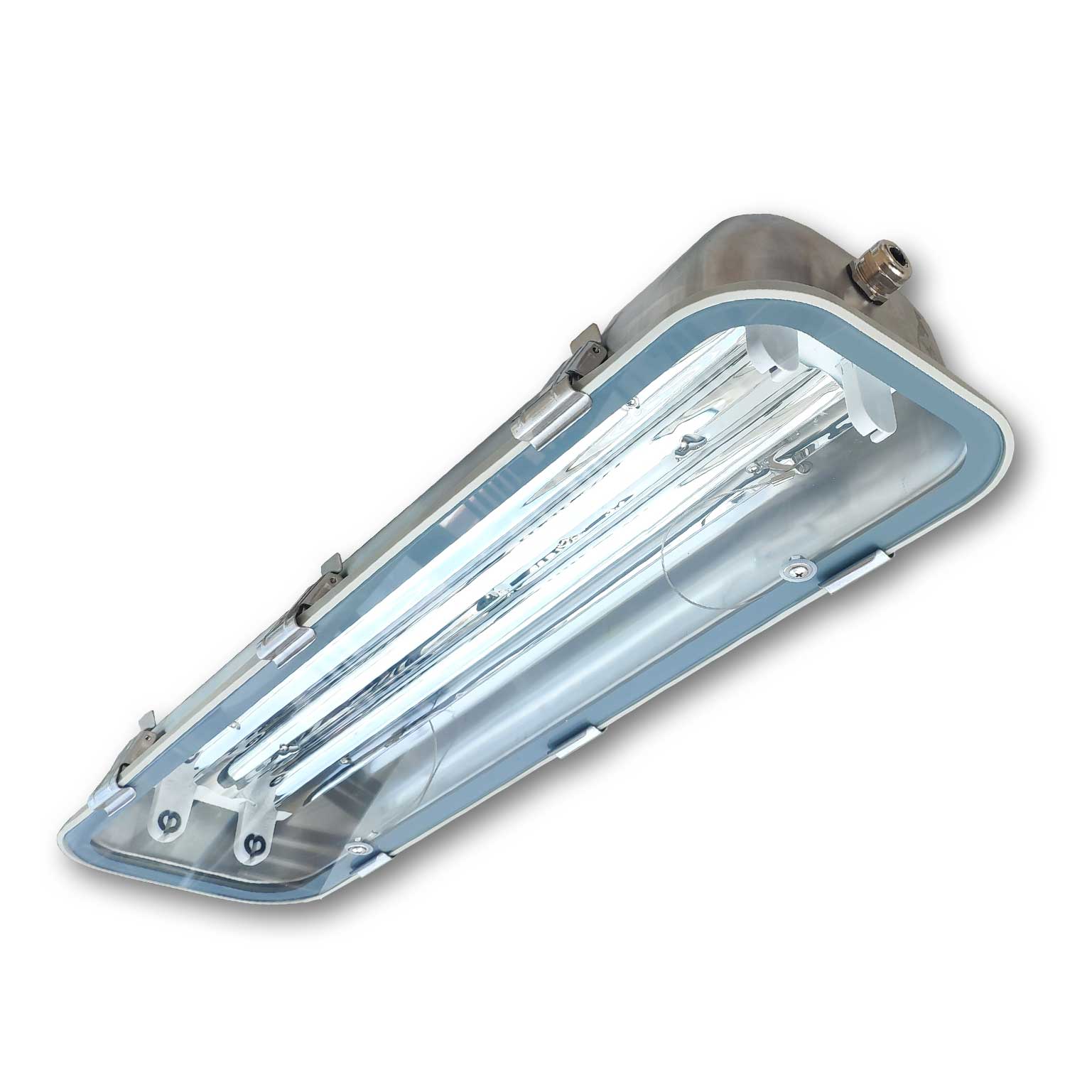Mega LED - Waterproof LED Tube Light Fixture - Toughened Glass Cover For 1x2FT T8/T5 LED Tubes (30194) — Quality Boat Parts