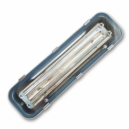 Mega LED - Waterproof LED Tube Light Fixture - Toughened Glass Cover For 1x2FT T8/T5 LED Tubes (30194) — Quality Boat Parts