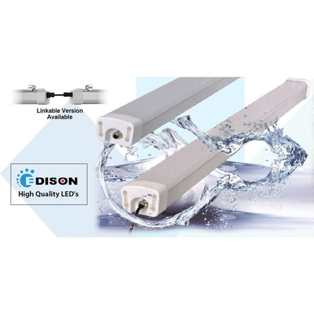 Mega LED - LED Triproof Light - 600mm, 30W, Stainless Steel Screw & Bracket, 220-240V AC (30685HP) — Quality Boat Parts