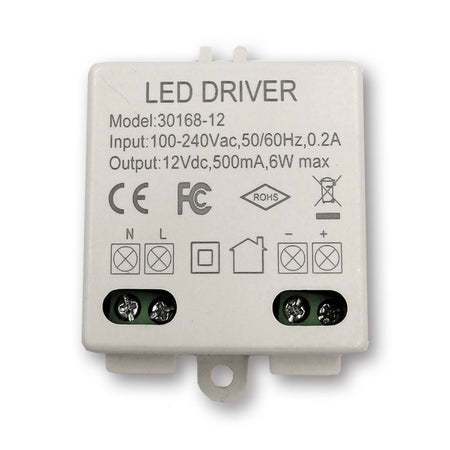 Mega LED - Driver Power Supply - 100-240V AC, 12V DC, 0.5A, 6W (30168-12) — Quality Boat Parts