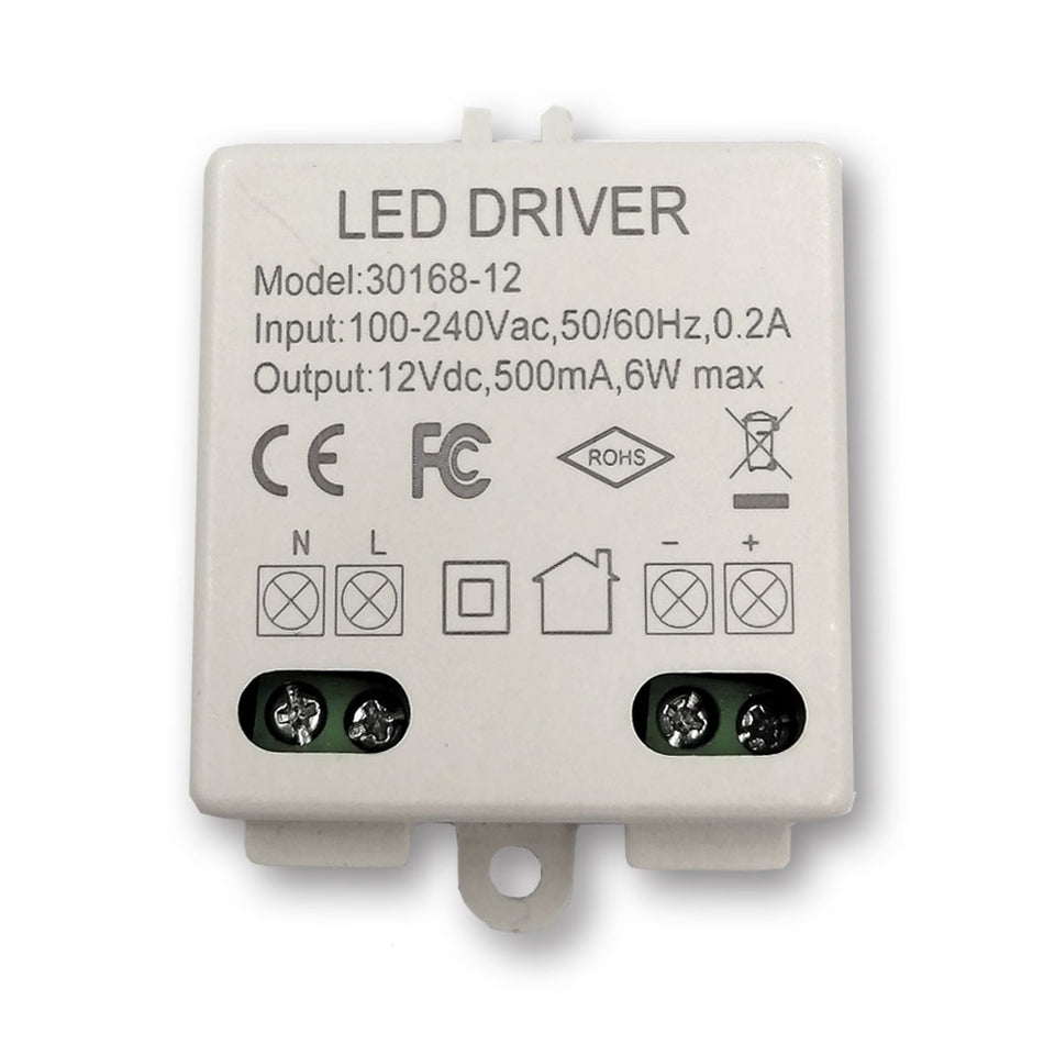 Mega LED - Driver Power Supply - 100-240V AC, 12V DC, 0.5A, 6W (30168-12) — Quality Boat Parts