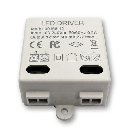 Mega LED - Driver Power Supply - 100-240V AC, 12V DC, 0.5A, 6W (30168-12) — Quality Boat Parts