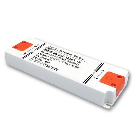 Mega LED - Driver Power Supply - 100-240V AC, 12V DC, 5A, 60W (32363-12) — Quality Boat Parts