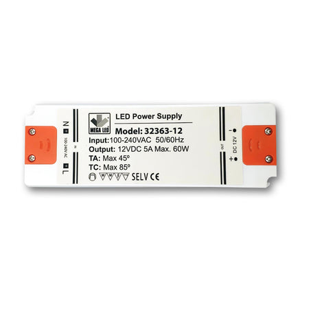 Mega LED - Driver Power Supply - 100-240V AC, 24V DC, 2.5A, 60W (32363-24) — Quality Boat Parts