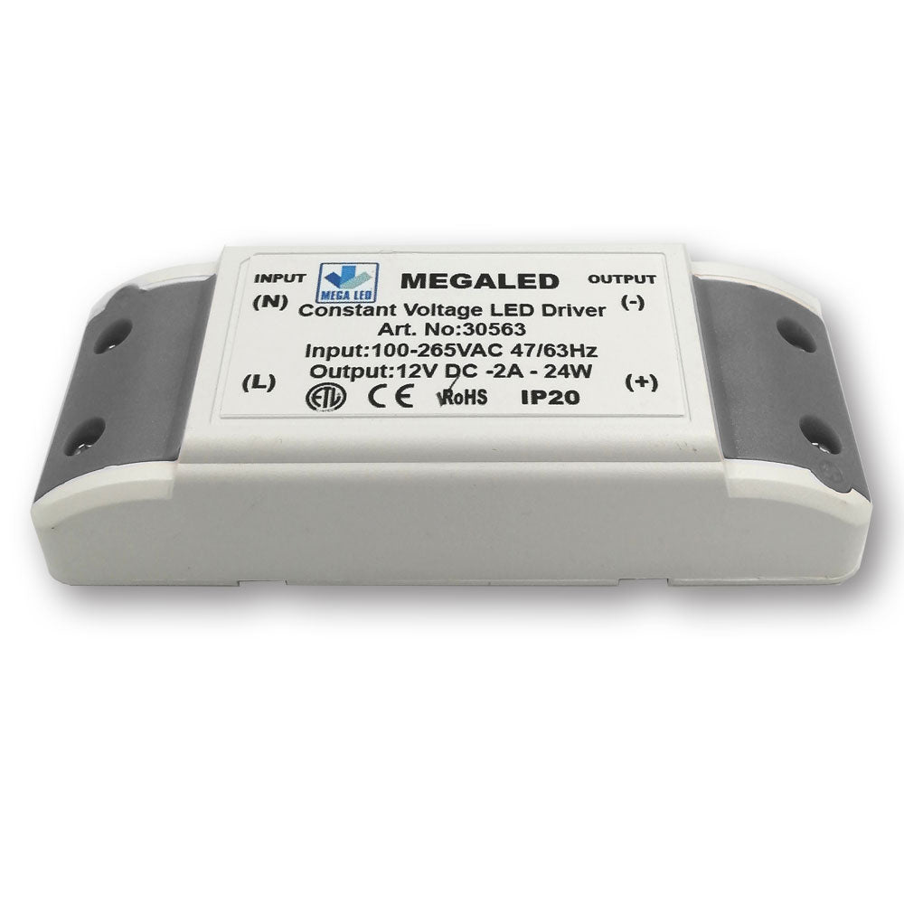 Mega LED - Driver Power Supply - 100-265VAC, 12V DC, 2A, 24W (30563) — Quality Boat Parts