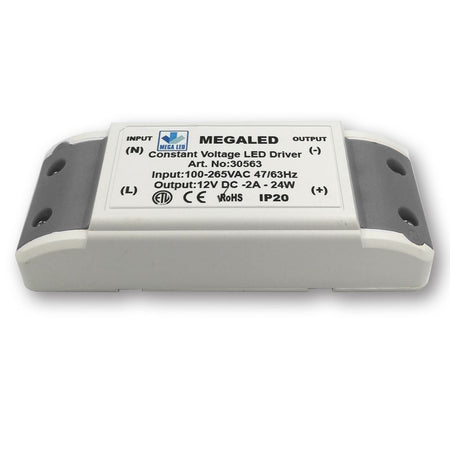Mega LED - Driver Power Supply - 100-265VAC, 12V DC, 2A, 24W (30563) — Quality Boat Parts