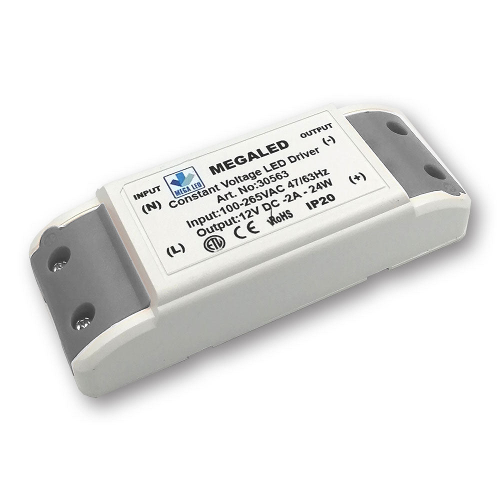 Mega LED - Driver Power Supply - 100-265VAC, 12V DC, 2A, 24W (30563) — Quality Boat Parts
