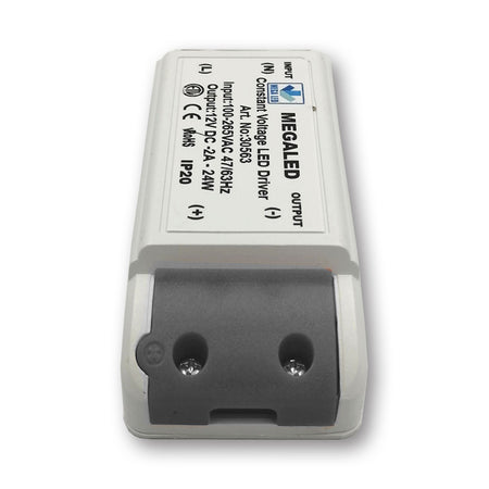 Mega LED - Driver Power Supply - 100-265VAC, 12V DC, 2A, 24W (30563) — Quality Boat Parts