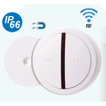 Mega LED - Wireless Dual Gang RF Switch - IP66, Voltage 2-3V CR2032, 433.932MHz Frequency (34055) — Quality Boat Parts