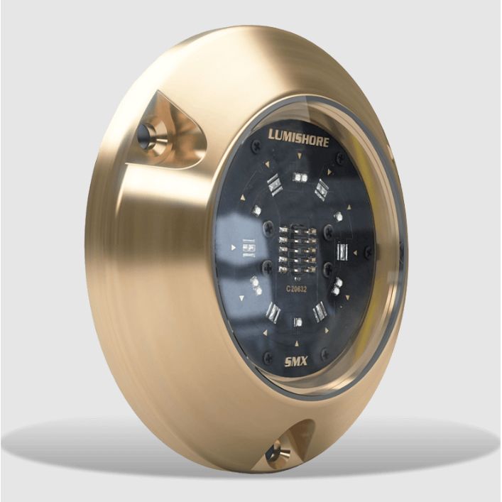 Lumishore - Underwater Light - Blue, 10.5-31V, Bronze, 3000 Lumens (LM600410) — Quality Boat Parts