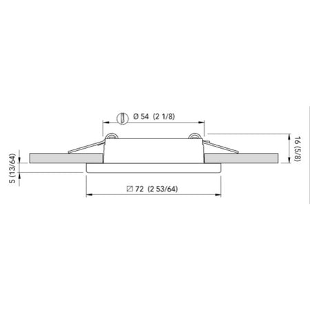 Quick Marine - Bryan C Dual IP40 LED Downlight (Warm White/Red, 2+2W, 10/30V, Stainless Steel) (FASP3442X0BCA00) — Quality Boat Parts