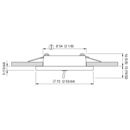 Quick Marine - Bryan CS IP40 LED Downlight (Warm White, 2W, 10/30V, Satin) (FASP3472S02CA00) — Quality Boat Parts