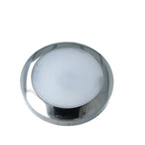 Mega LED - Andros LED Downlight Fixture - Surface Mount, 10-30V DC, Frosted Glass, Stainless Steel 316 Trim — Quality Boat Parts