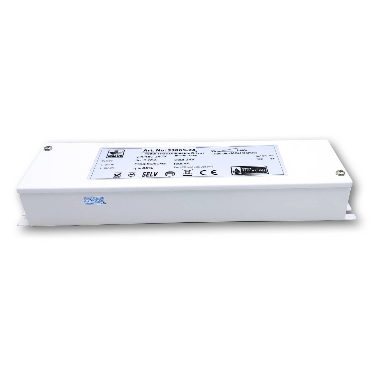 Mega LED - Special Driver - 180-240V AC, 24V DC, 4.16A/24V, 100W (33865-24) — Quality Boat Parts