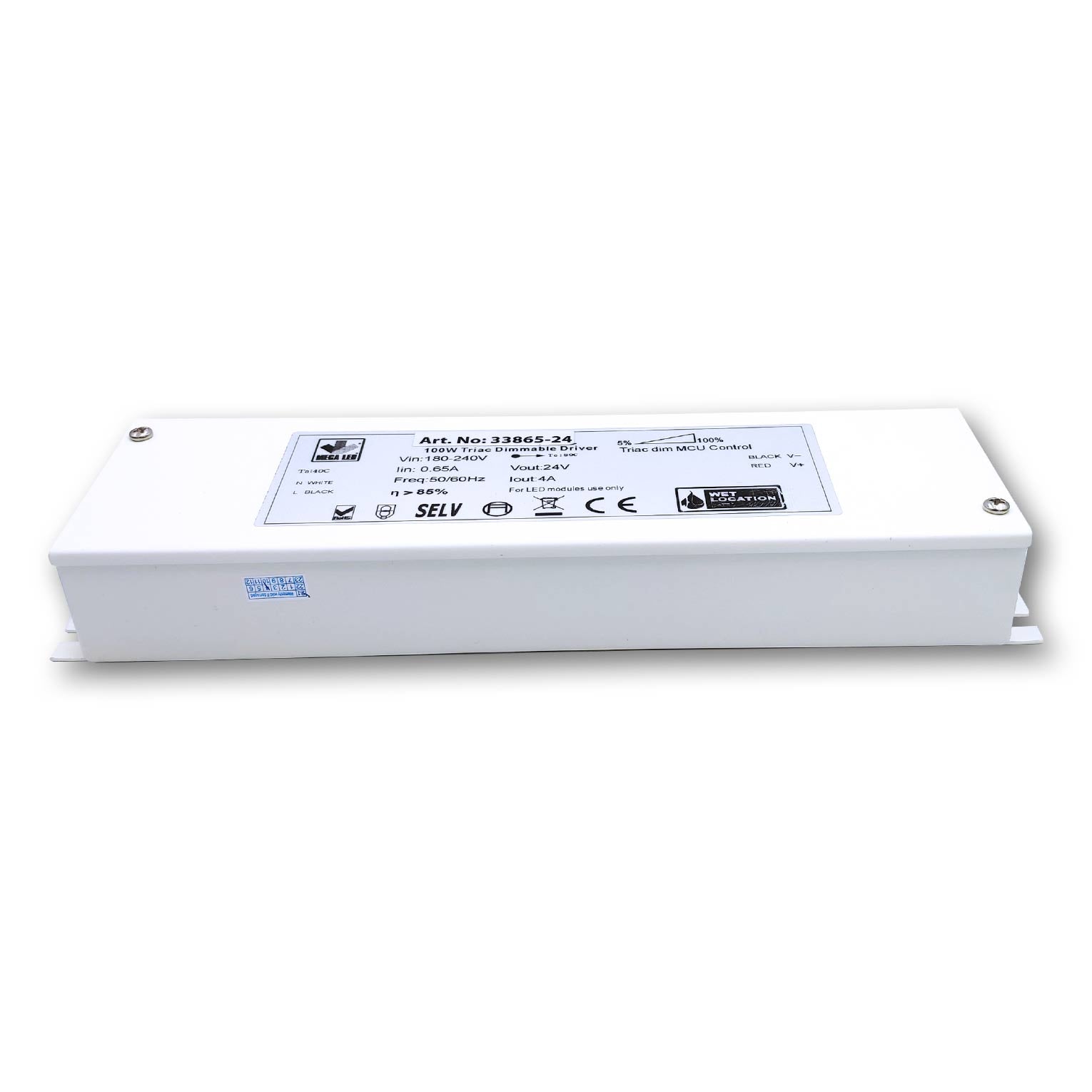Mega LED - Special Driver - 180-240V AC, 24V DC, 4.16A/24V, 100W (33865-24) — Quality Boat Parts