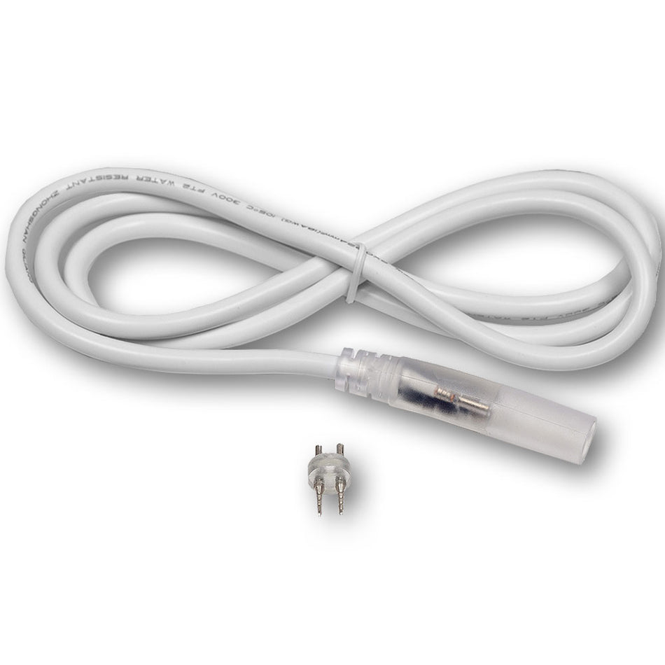 Mega LED - Power Connector - For 12V or 24V DC, Rope Light With Power Connector, 1 Meter Cable (30740-1) — Quality Boat Parts