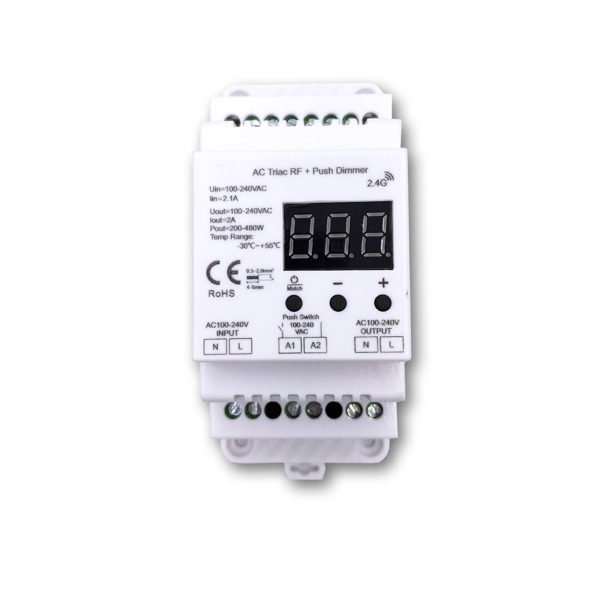 Mega LED - Electronic TRIAC Dimmer - For RF Remote, Input 100-240V AC, 2A Max For 1 Channel (32519) — Quality Boat Parts