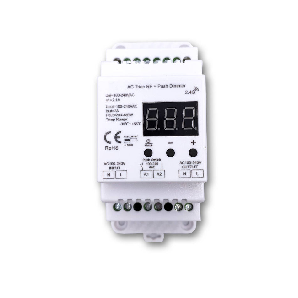 Mega LED - Electronic TRIAC Dimmer - For RF Remote, Input 100-240V AC, 2A Max For 1 Channel (32519) — Quality Boat Parts