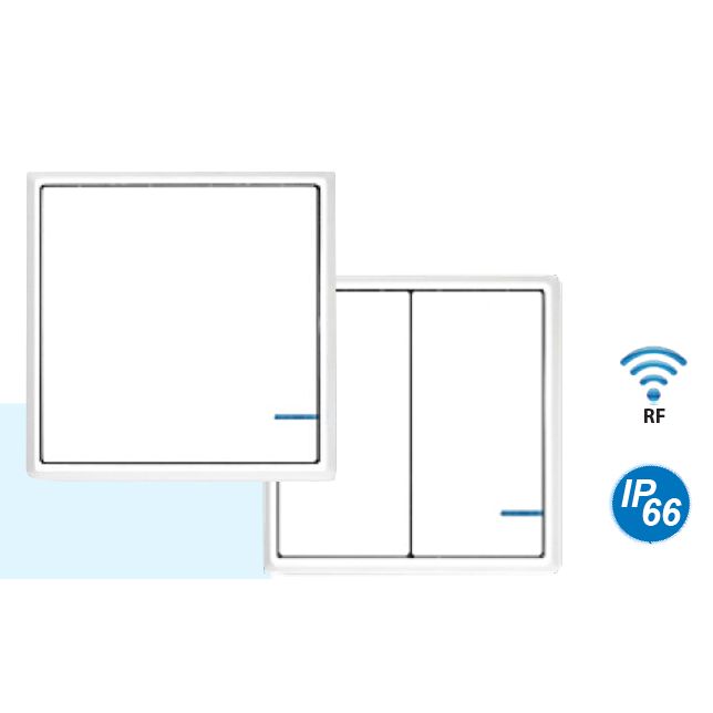 Mega LED - Wireless Single Gang RF Switch - IP66, For 34050 or 34052 Receivers (34053) — Quality Boat Parts