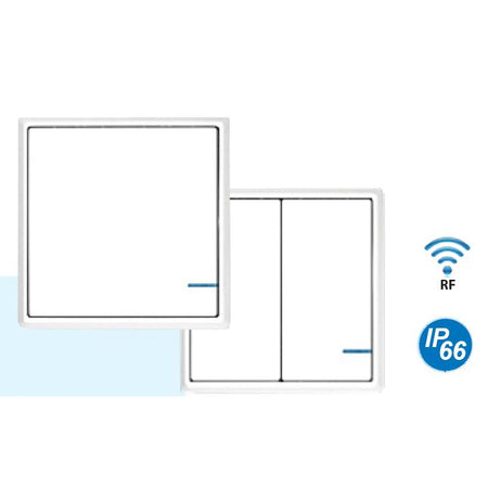Mega LED - Wireless Dual Gang RF Switch - IP66, For 34050 or 34052 Receivers (34054) — Quality Boat Parts