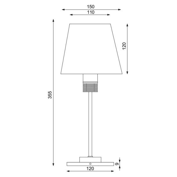 Imtra - Kati Table Lamp - with Switch & Dimmer, Warm White, 90-264VAC, IP20, 35W — Quality Boat Parts