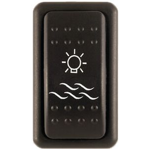 Lumishore - Lumi-Switch Rocker Switch - 2 Speed Strobe, Color Fade, 9-31V, IP68, Black (LM600202) — Quality Boat Parts