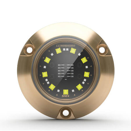 Lumishore - M-Series Supra SMX53 Underwater Light - White/Blue, 60W, 10-31VDC, Bronze, IP68 (LM600314) — Quality Boat Parts