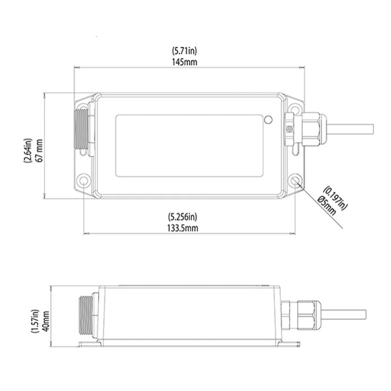 Lumishore - EOS Bridge - For STV2203-I, 11-65V, 2A, IP67, Black (LM600322) — Quality Boat Parts