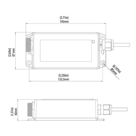 Lumishore - EOS Bridge - For STV2203-I, 11-65V, 2A, IP67, Black (LM600322) — Quality Boat Parts