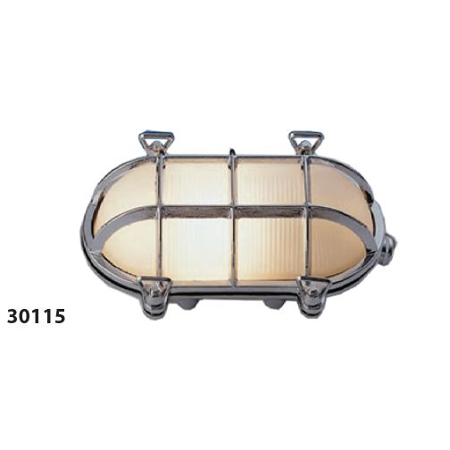 Mega LED - Docking Light - Wall Ceiling "Nautical" Style Light, Polished Brass, For E26/E27 Bulbs, IP54 (30115) — Quality Boat Parts