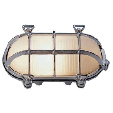 Mega LED - Docking Light - Wall Ceiling Type "Nautical" Style Light, Chromium Plated, For E26/E27 Bulbs, IP55 (30116) — Quality Boat Parts