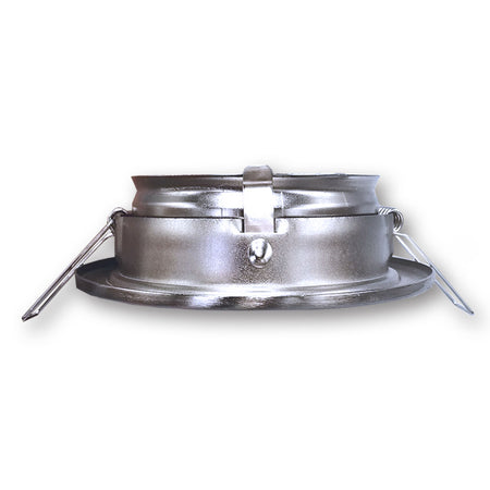 Mega LED - Corfu Downlight Fixture - Aluminum Alloy, For MR16 or GU10 Bulbs, Satin Chrome Trim Finish (CORFU-CH) — Quality Boat Parts