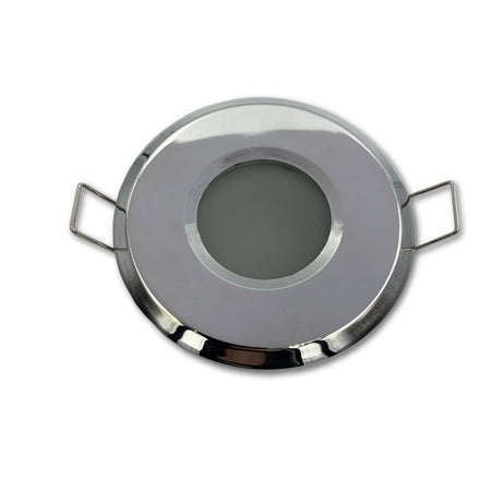 Mega LED - Sifnos-P LED Downlight - Aluminum Alloy, Frosted Glass, For MR16 or GU10 Bulbs, Polished Chrome Finish (SIFNOS-P) — Quality Boat Parts