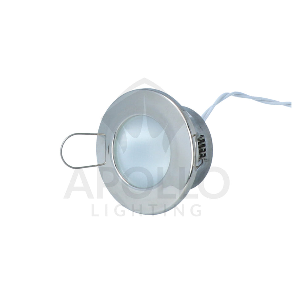 Mega LED - Chios LED Downlight - Stainless Steel 316 Bezel, For G4 Bulb, Inox Finish — Quality Boat Parts