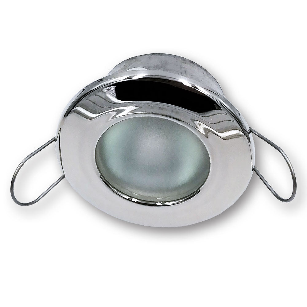 Mega LED - Chios Low Profile Downlight Fixture - For G4 Bulb, Inox Finish (CHIOS-LP) — Quality Boat Parts