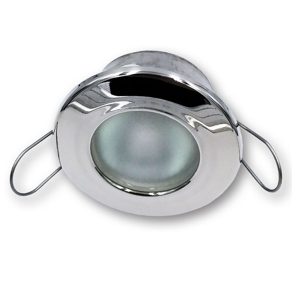 Mega LED - Chios Low Profile Downlight Fixture - For G4 Bulb, Inox Finish (CHIOS-LP) — Quality Boat Parts