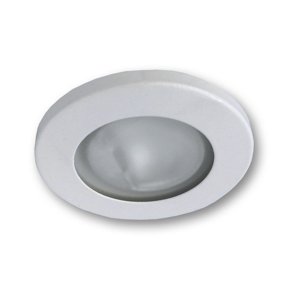 Mega LED - Parga LED Downlight - Stainless Steel 316 Bezel, For G4 LED Bulb, White Finish — Quality Boat Parts
