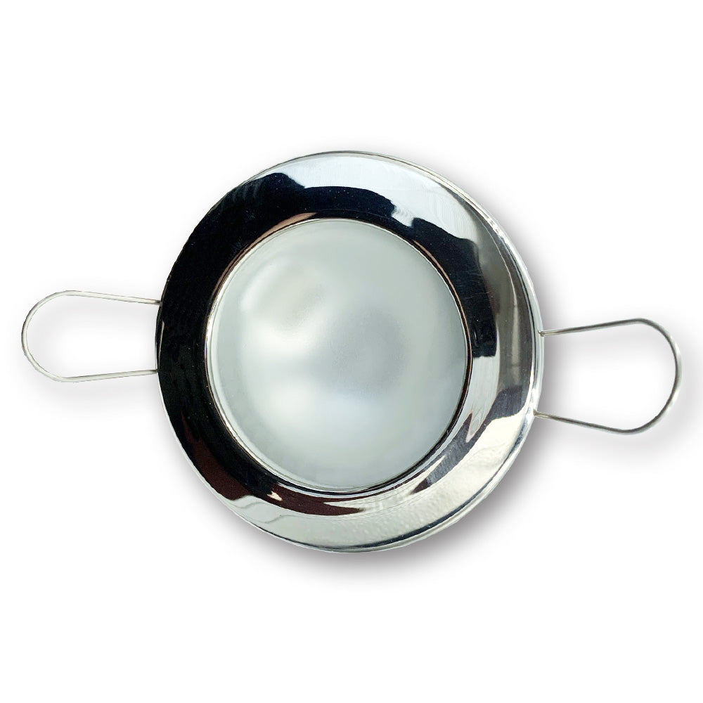 Mega LED - Lakka Downlight Fixture - Frosted Glass, For G4 Bulbs — Quality Boat Parts
