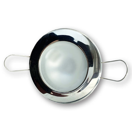 Mega LED - Lakka Downlight Fixture - Frosted Glass, For G4 Bulbs — Quality Boat Parts