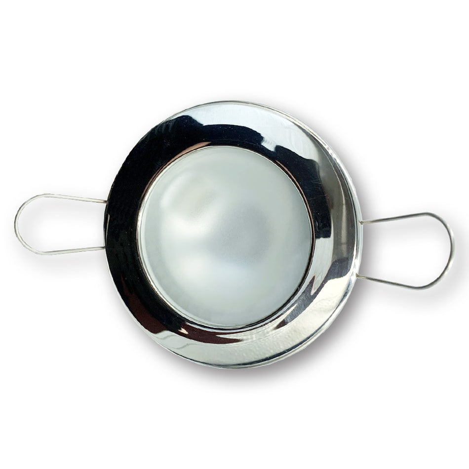 Mega LED - Lakka Downlight Fixture - Frosted Glass, For G4 Bulbs — Quality Boat Parts