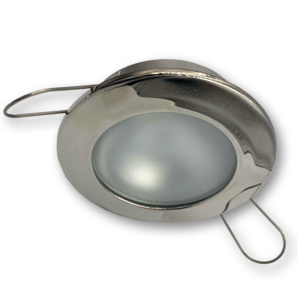 Mega LED - Lakka Downlight Fixture - Frosted Glass, For G4 Bulbs — Quality Boat Parts